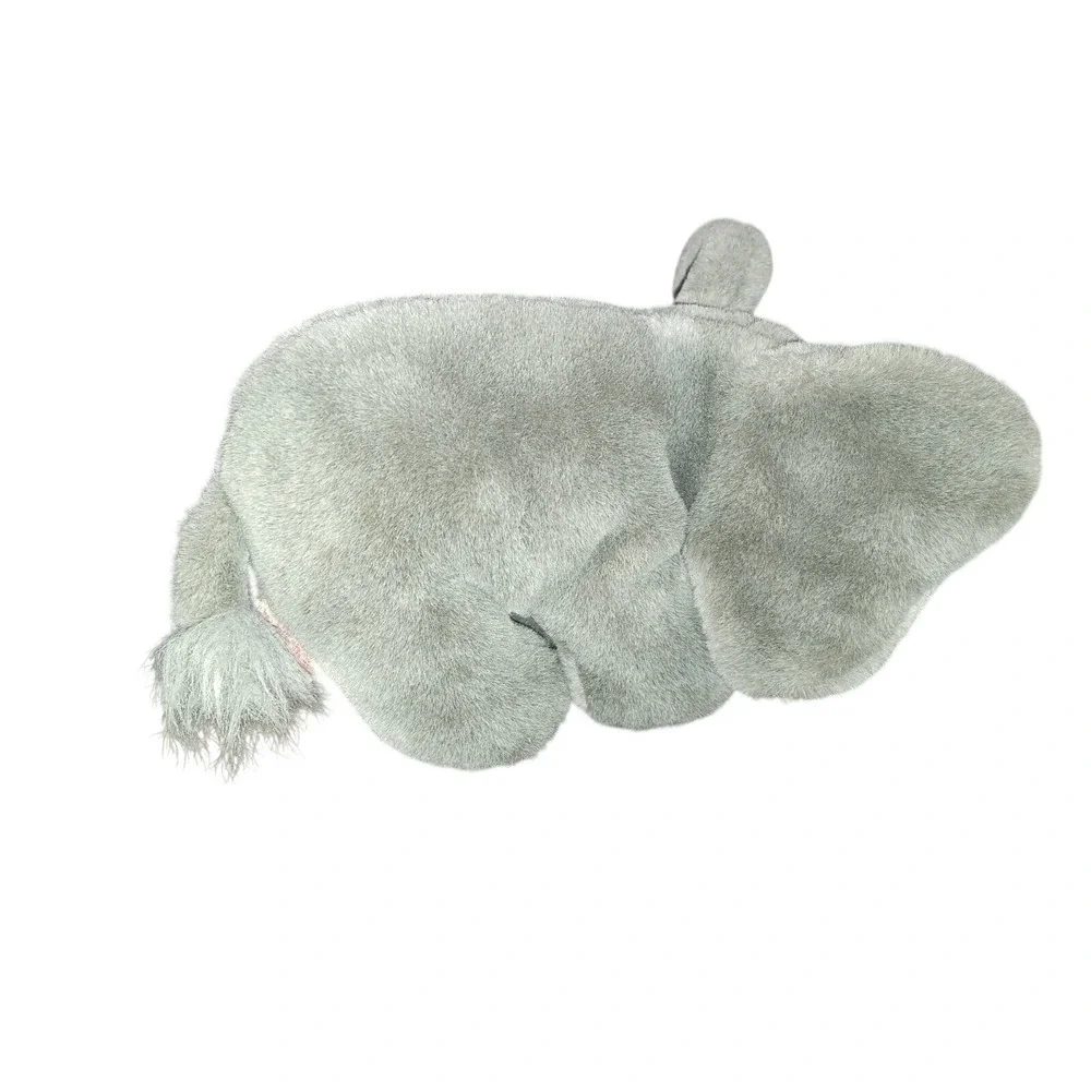 Vintage Dakin Elephant Plush Grey Stuffed‎ Animal Large Ears Red Tag 1980s 1990s